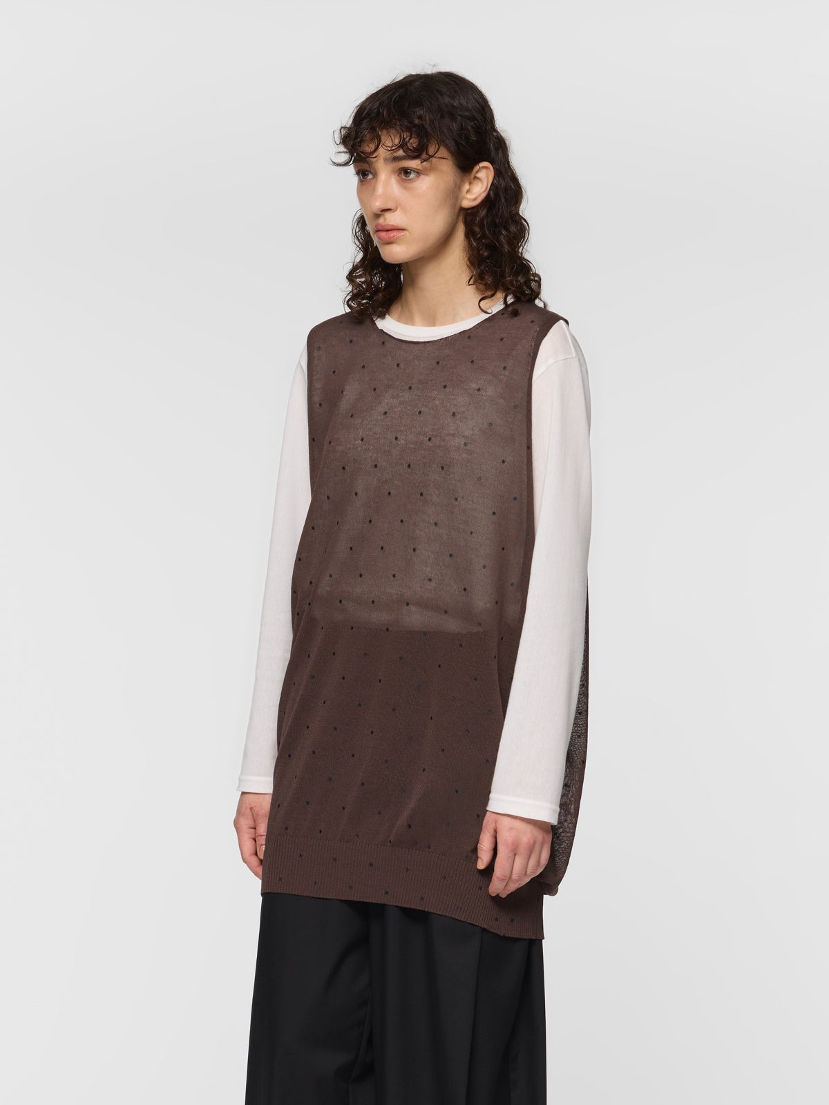 mizuiro ind ドットプリントベスト｜ MARcourt ONLINE STORE