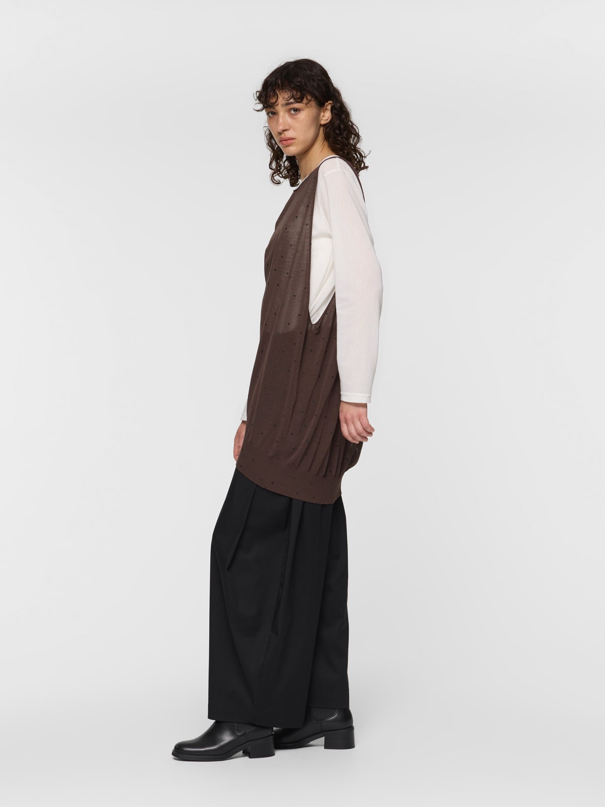 mizuiro ind ドットプリントベスト｜ MARcourt ONLINE STORE