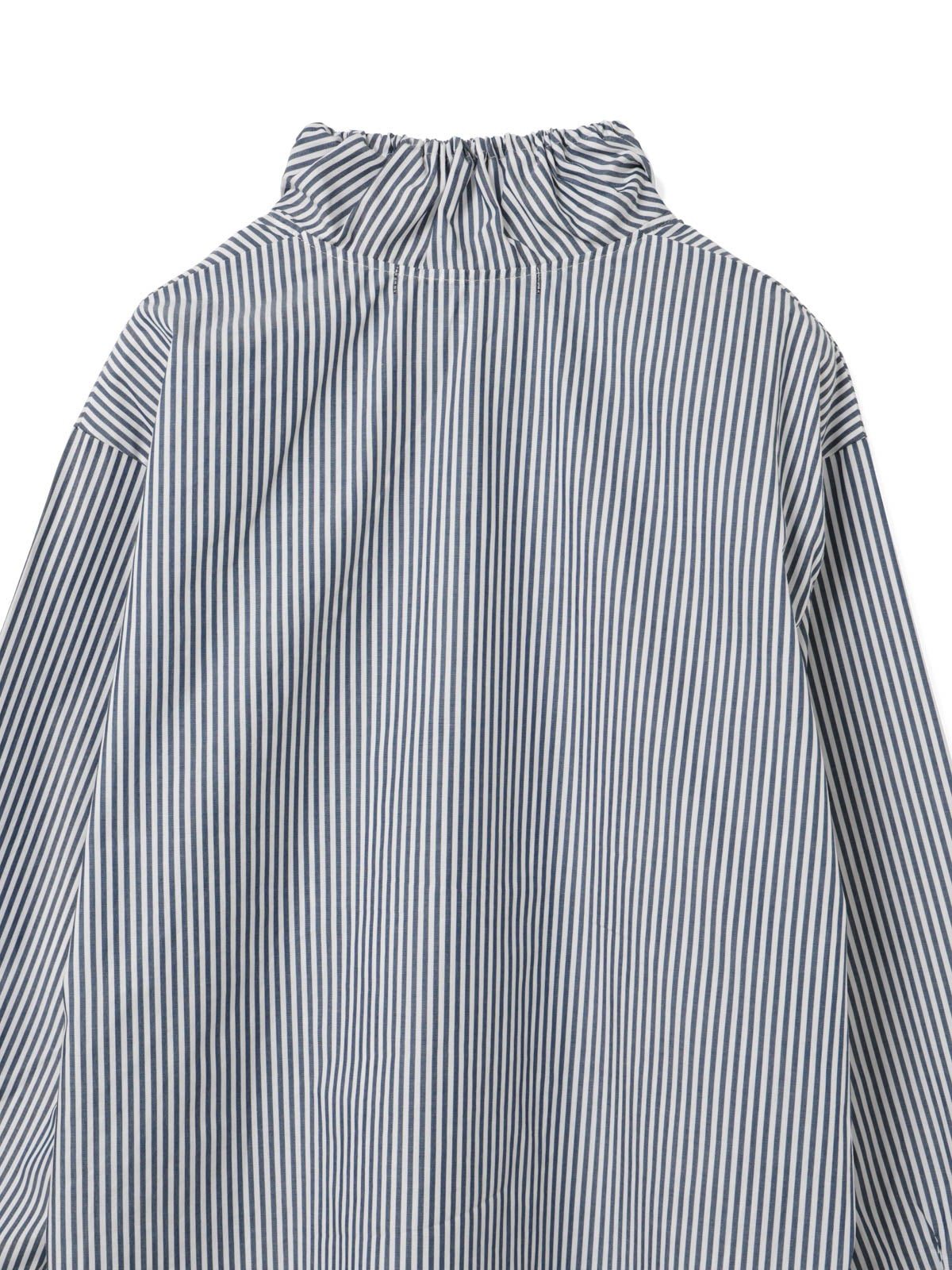 mizuiro ind ストライプギャザーネックシャツ｜ MARcourt ONLINE STORE