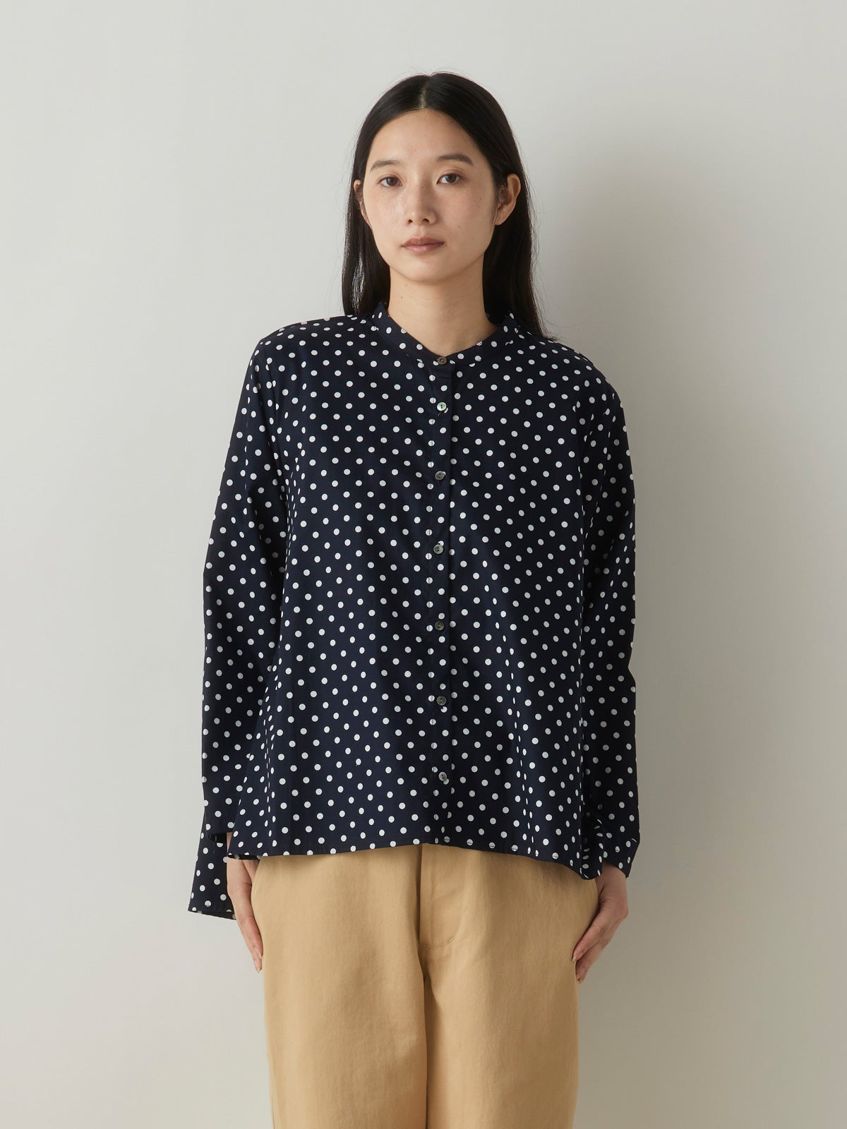 新品 2026 midiumiドットシャツ、ブルー MidiUmi ドットシャツ｜ MARcourt ONLINE STORE - マーコート