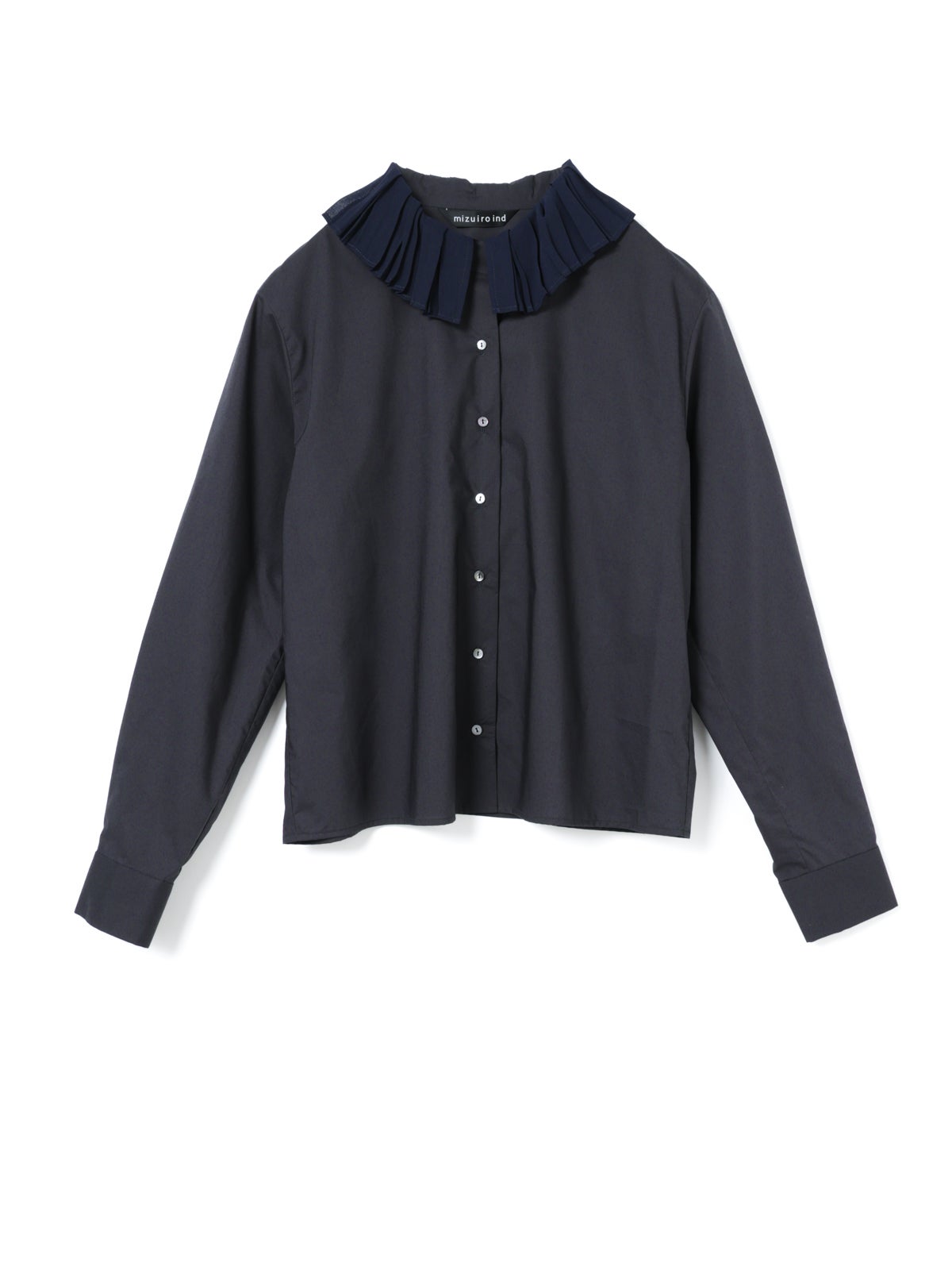 dei015　mizuiro ind プリーツカラーシャツ mizuiro ind プリーツカラーシャツ｜ MARcourt ONLINE STORE