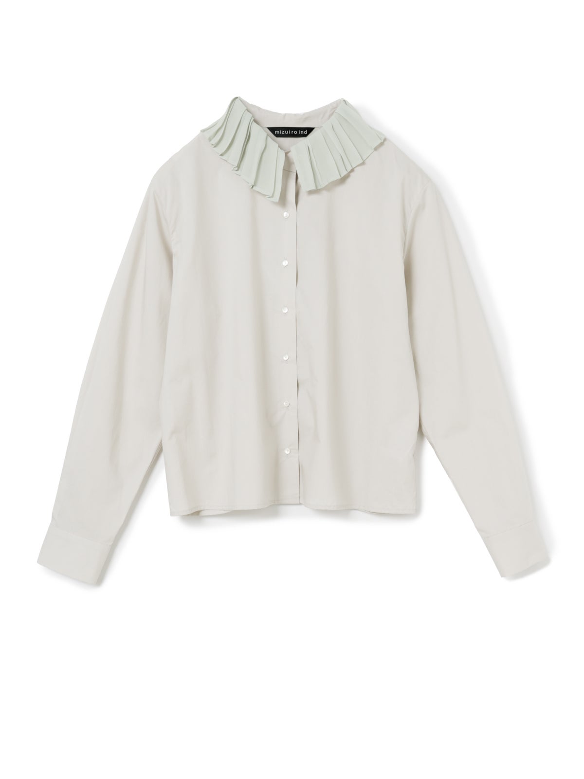 mizuiro ind プリーツカラーシャツ｜ MARcourt ONLINE STORE
