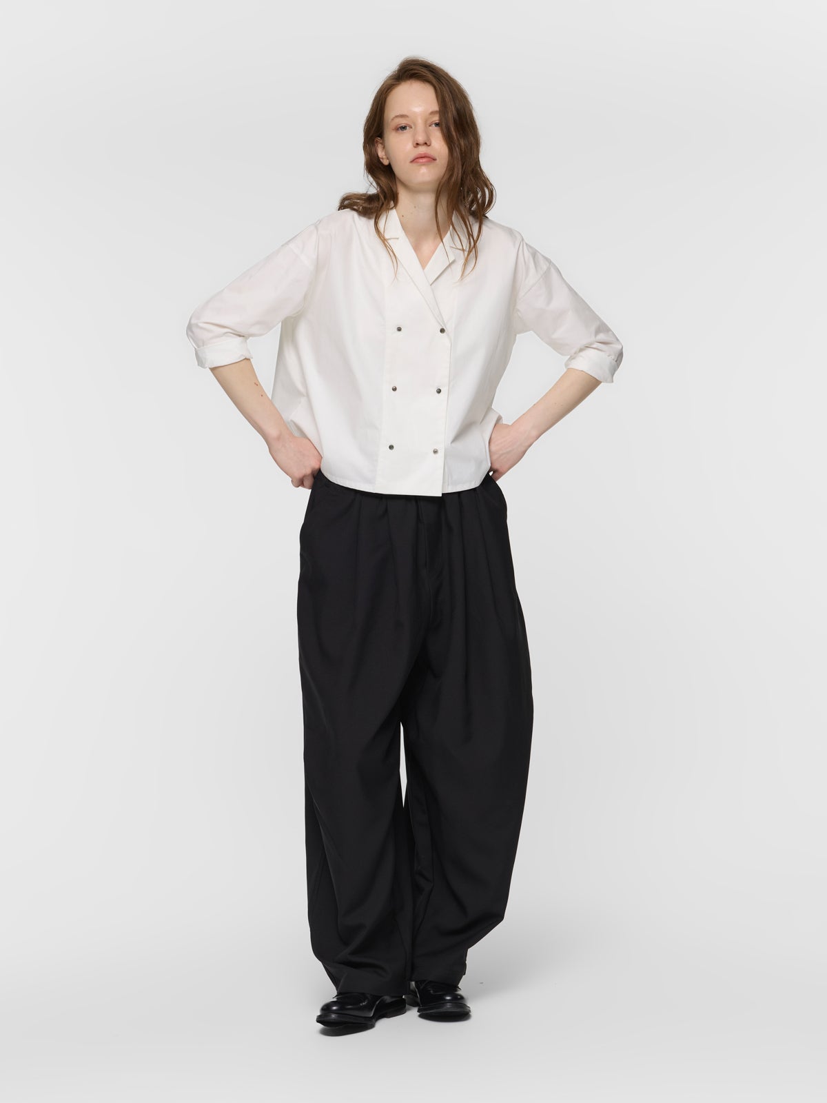 mizuiro ind ダブルブレストシャツ｜ MARcourt ONLINE STORE