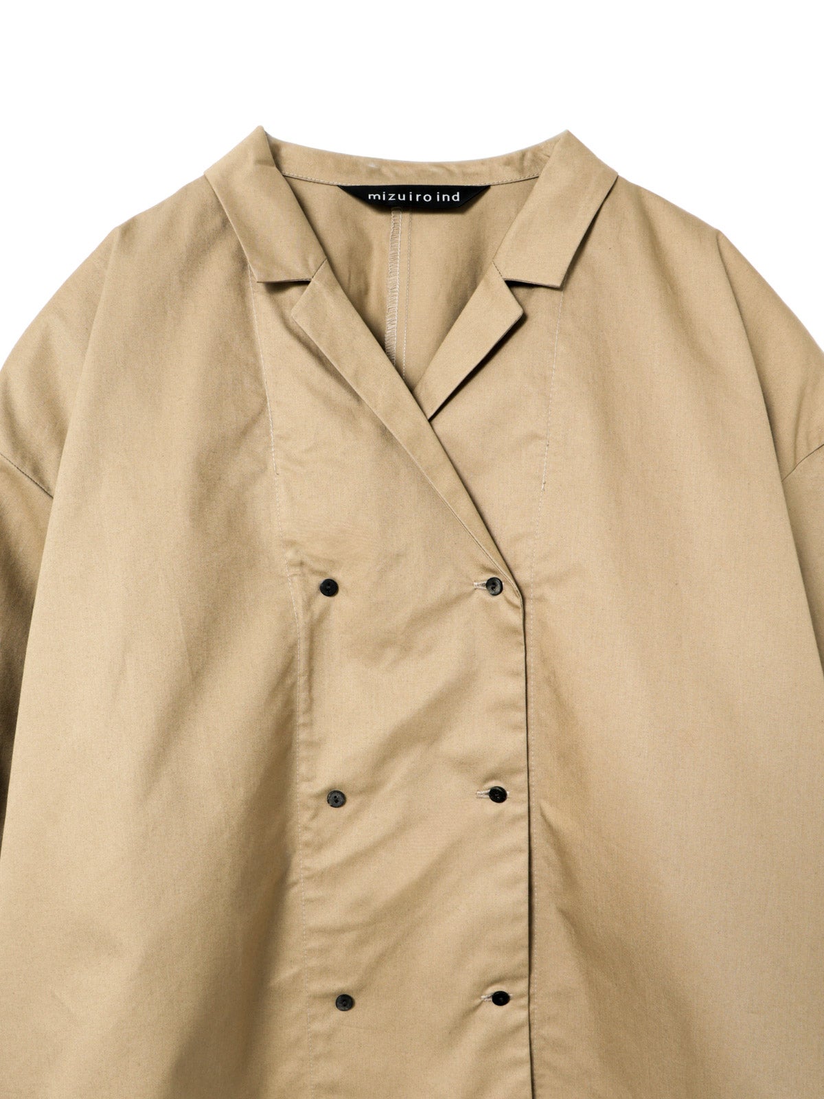 mizuiro ind ダブルブレストシャツ｜ MARcourt ONLINE STORE