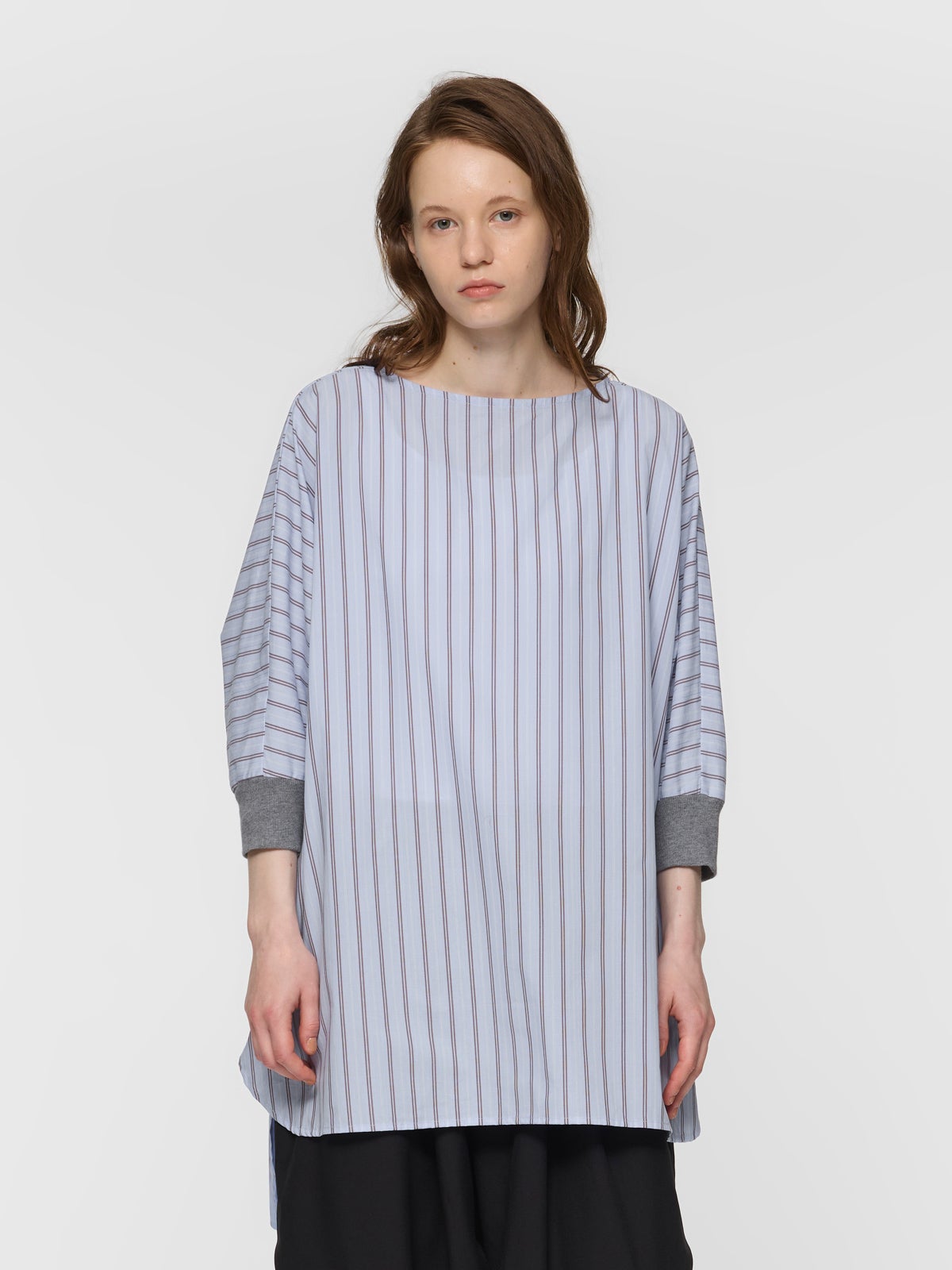 mizuiro ind ストライプコクーンプルオーバー｜ MARcourt ONLINE STORE