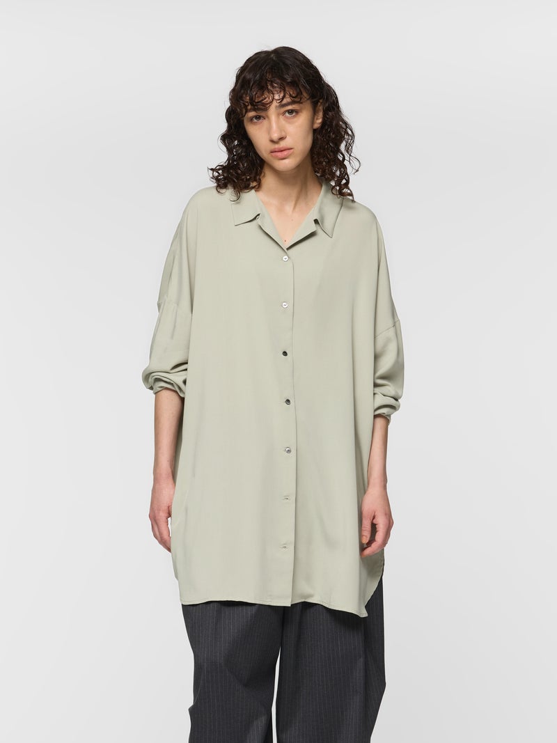 mizuiro ind T/Rワイドチュニックシャツ