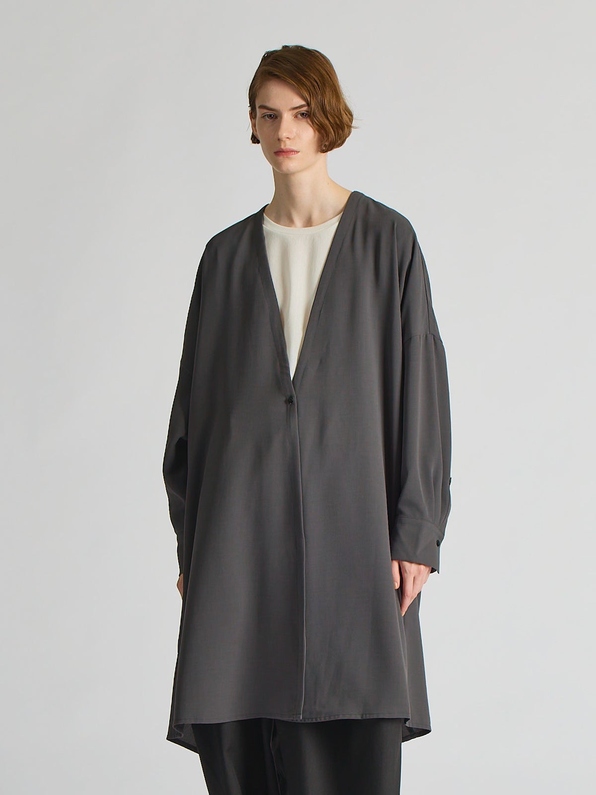 mizuiro ind ノーカラーワイドカーディガン｜ MARcourt ONLINE STORE