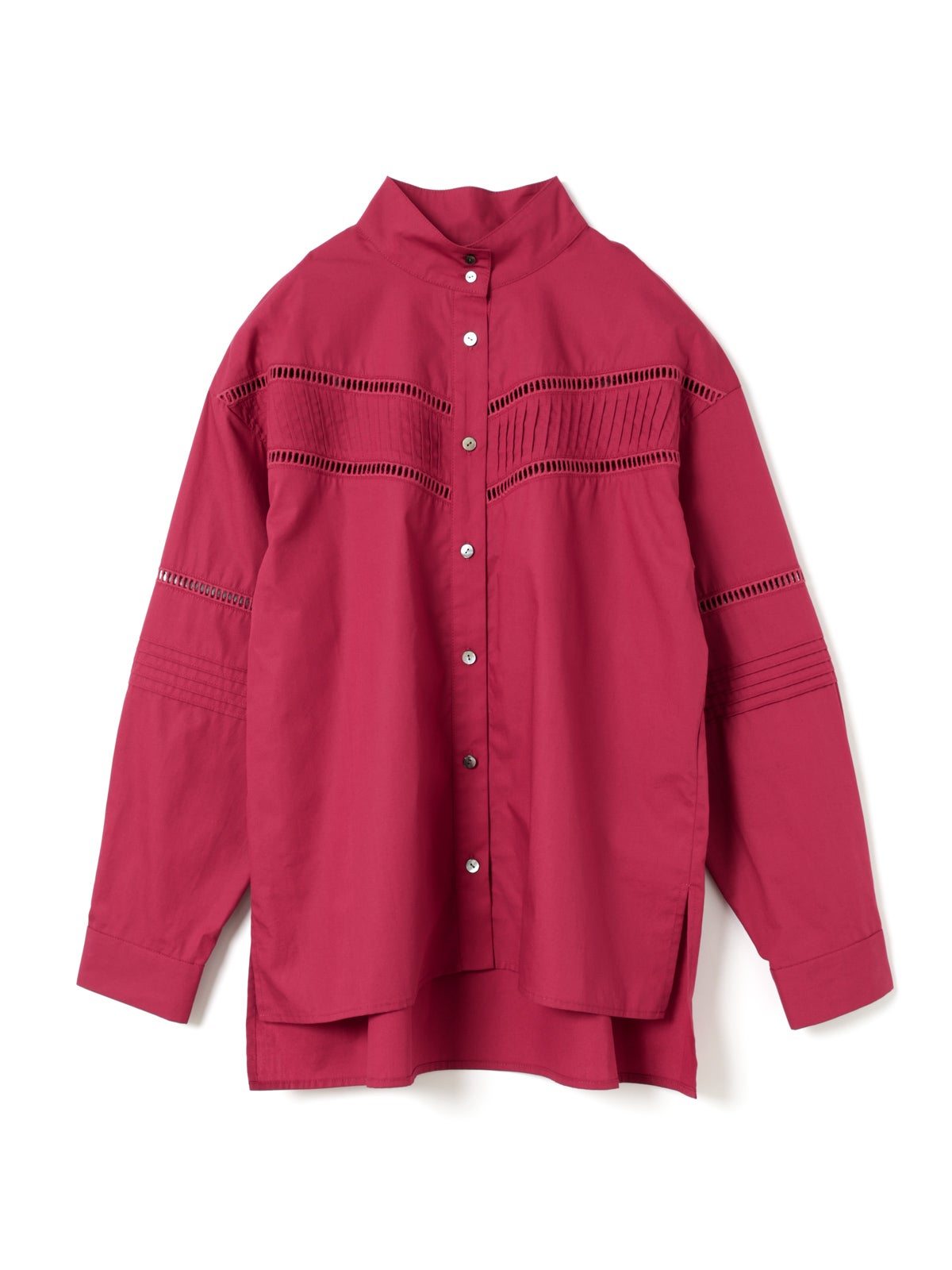 MARMARMAR レースピンタックスタンドカラーシャツ｜ MARcourt ONLINE