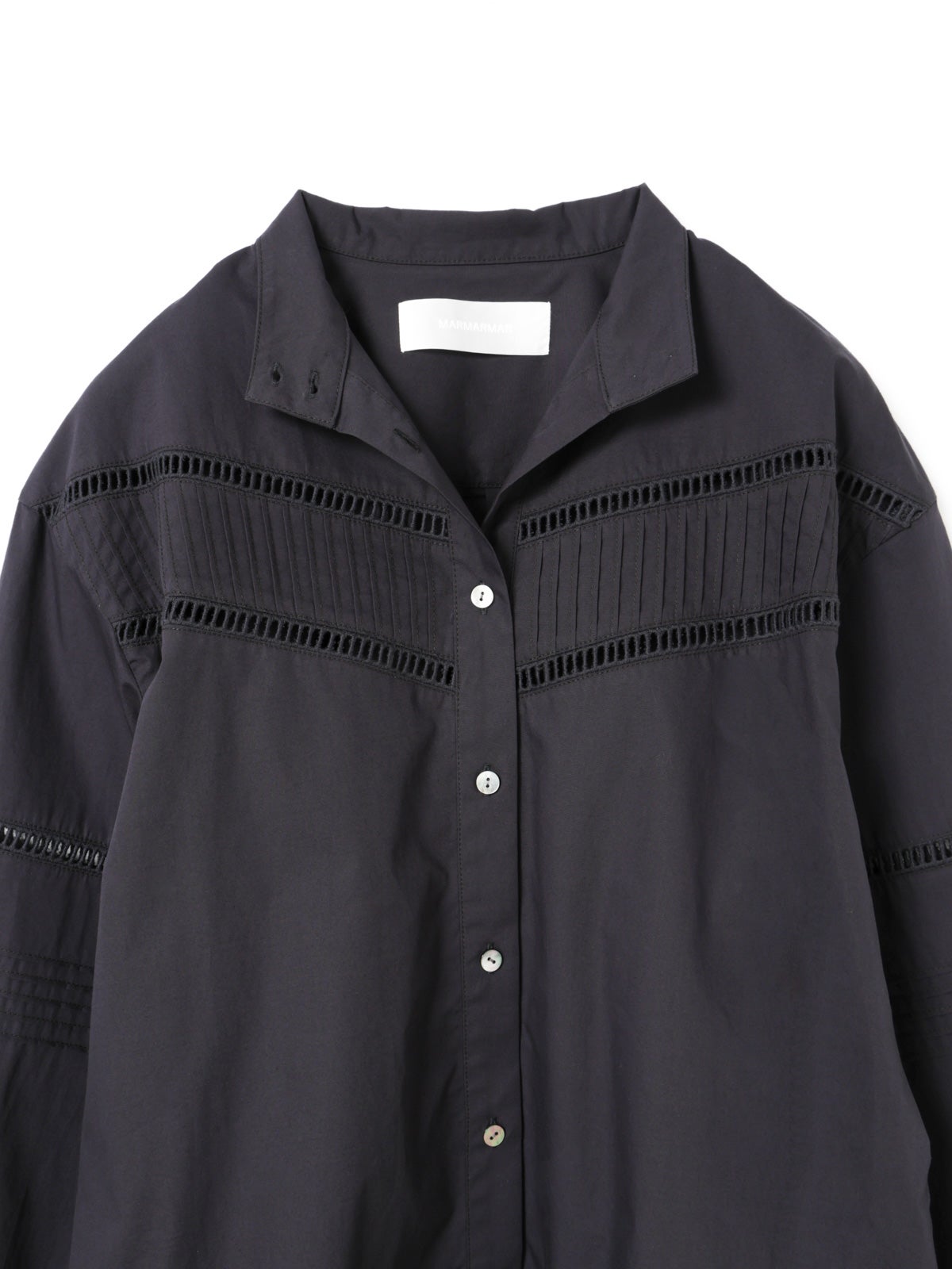 MARMARMAR レースピンタックスタンドカラーシャツ｜ MARcourt ONLINE