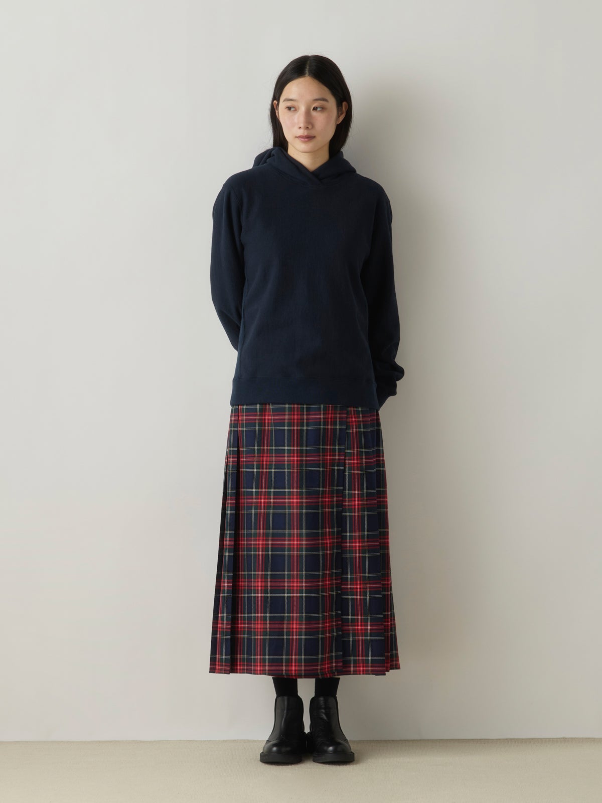 MidiUmi ラップチェックスカート｜ MARcourt ONLINE STORE