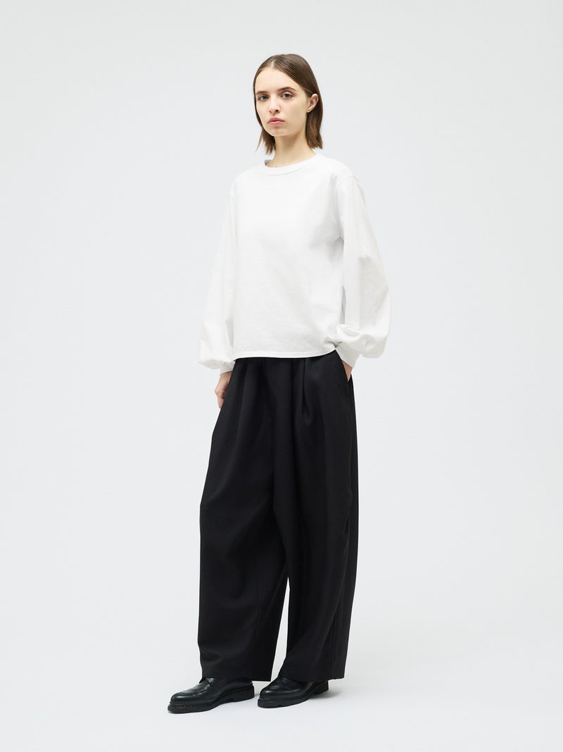 mizuiro ind パフスリーブロングT