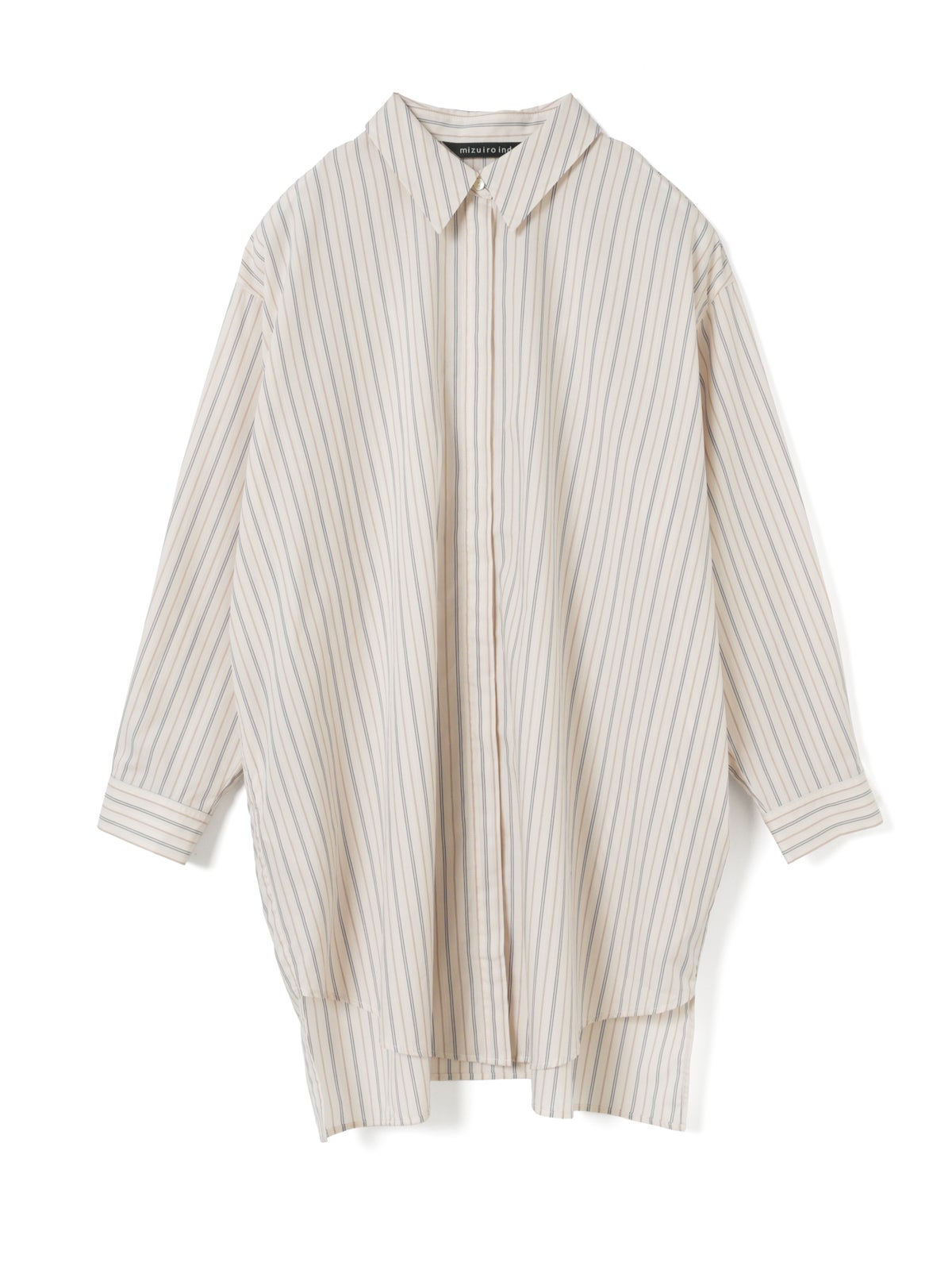 mizuiro ind ストライプボックスカットシャツ｜ MARcourt ONLINE STORE