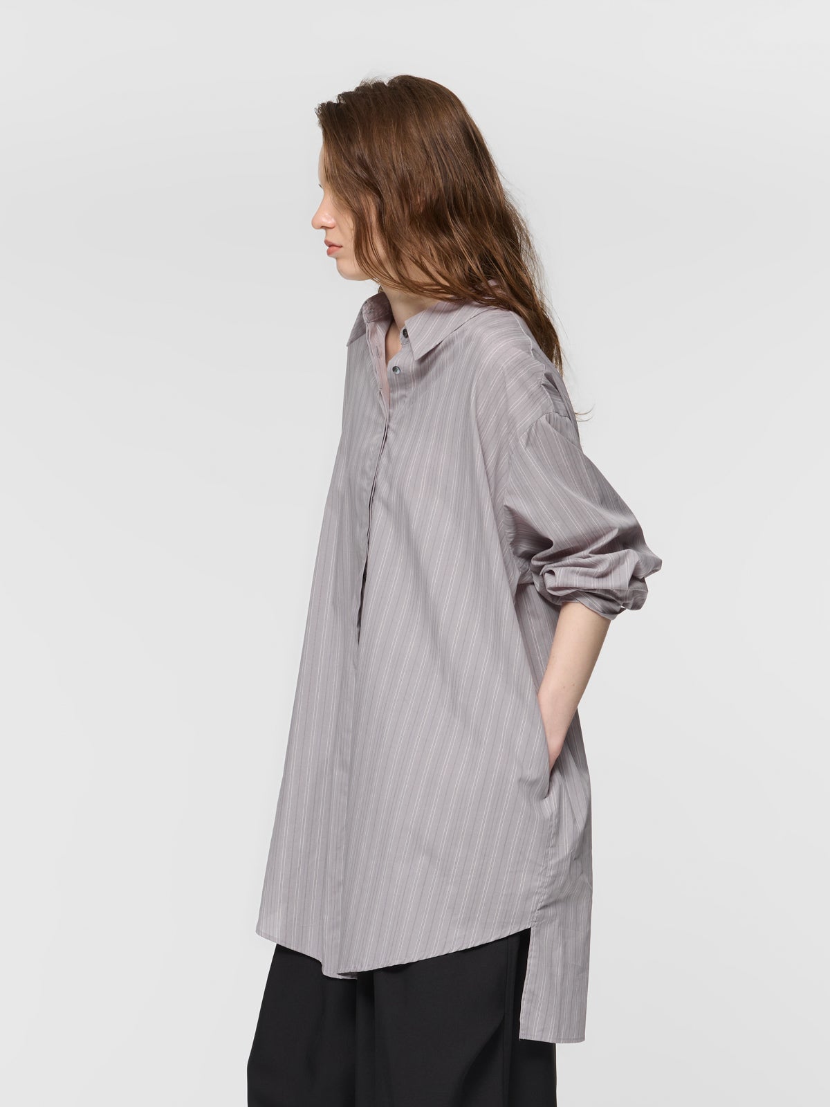 mizuiro ind ストライプボックスカットシャツ｜ MARcourt ONLINE STORE