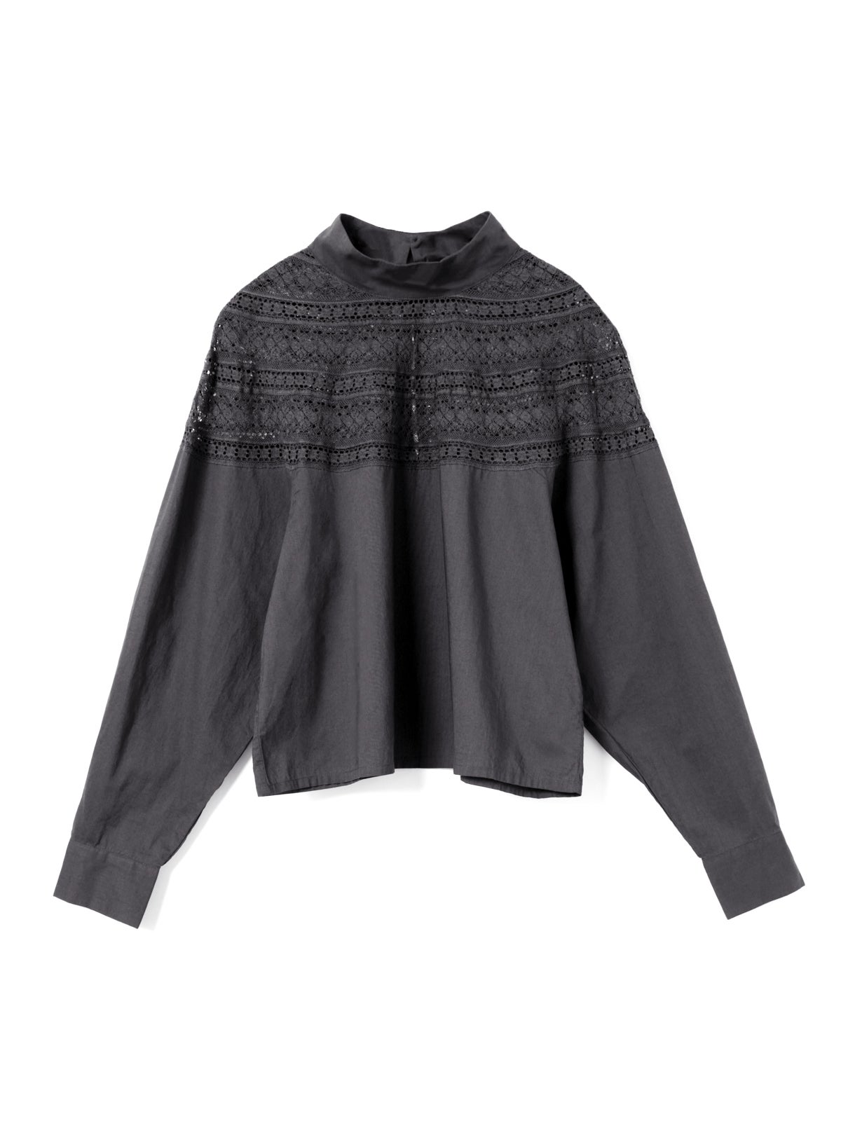 mizuiro ind レースヨークハイネックシャツ｜ MARcourt ONLINE STORE