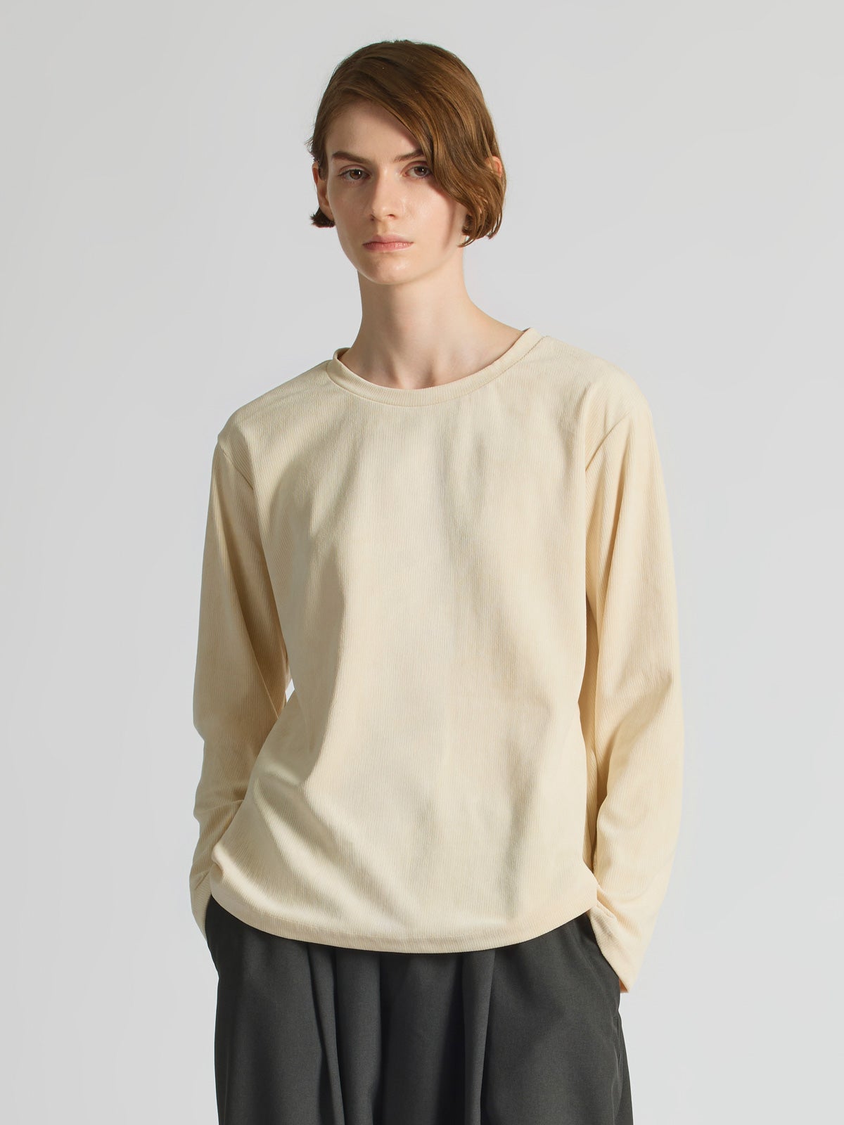 mizuiro ind ピケロングスリーブクルーネックTシャツ｜ MARcourt