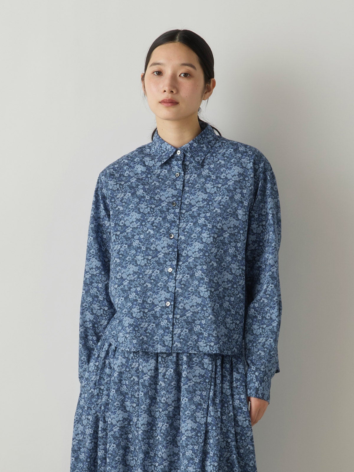 MidiUmi リバティプリントシャツ｜ MARcourt ONLINE STORE