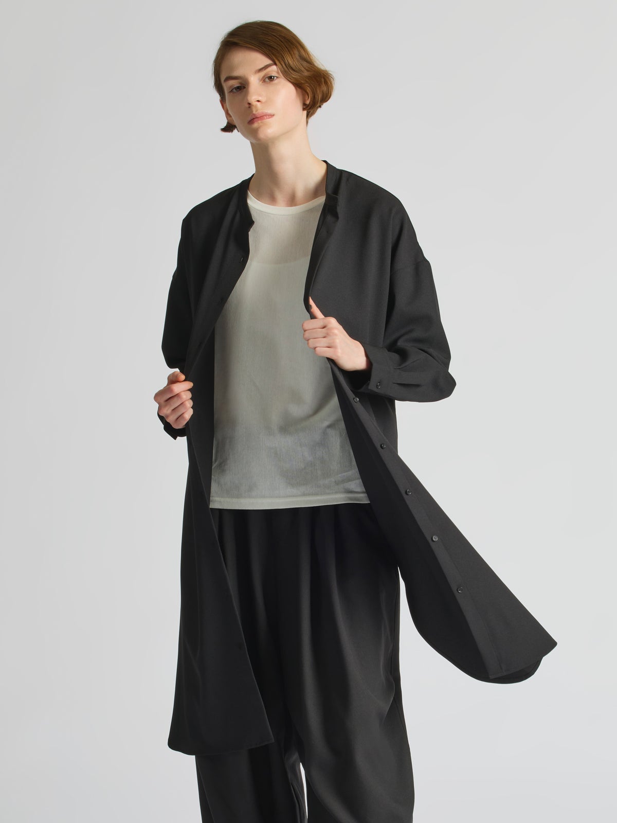 mizuiro ind スタンドカラーシャツワンピース｜ MARcourt ONLINE STORE