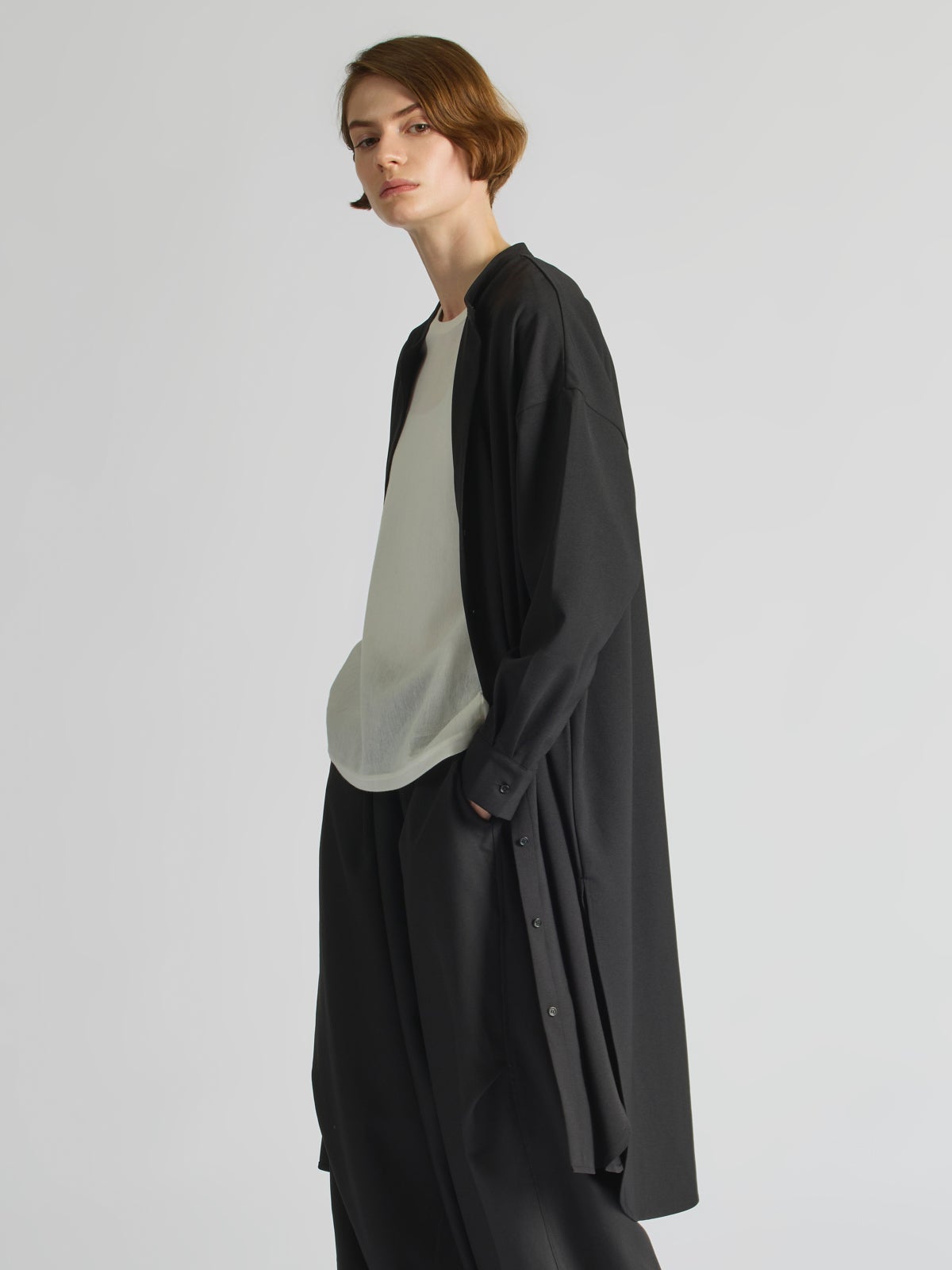 mizuiro ind スタンドカラーシャツワンピース｜ MARcourt ONLINE STORE