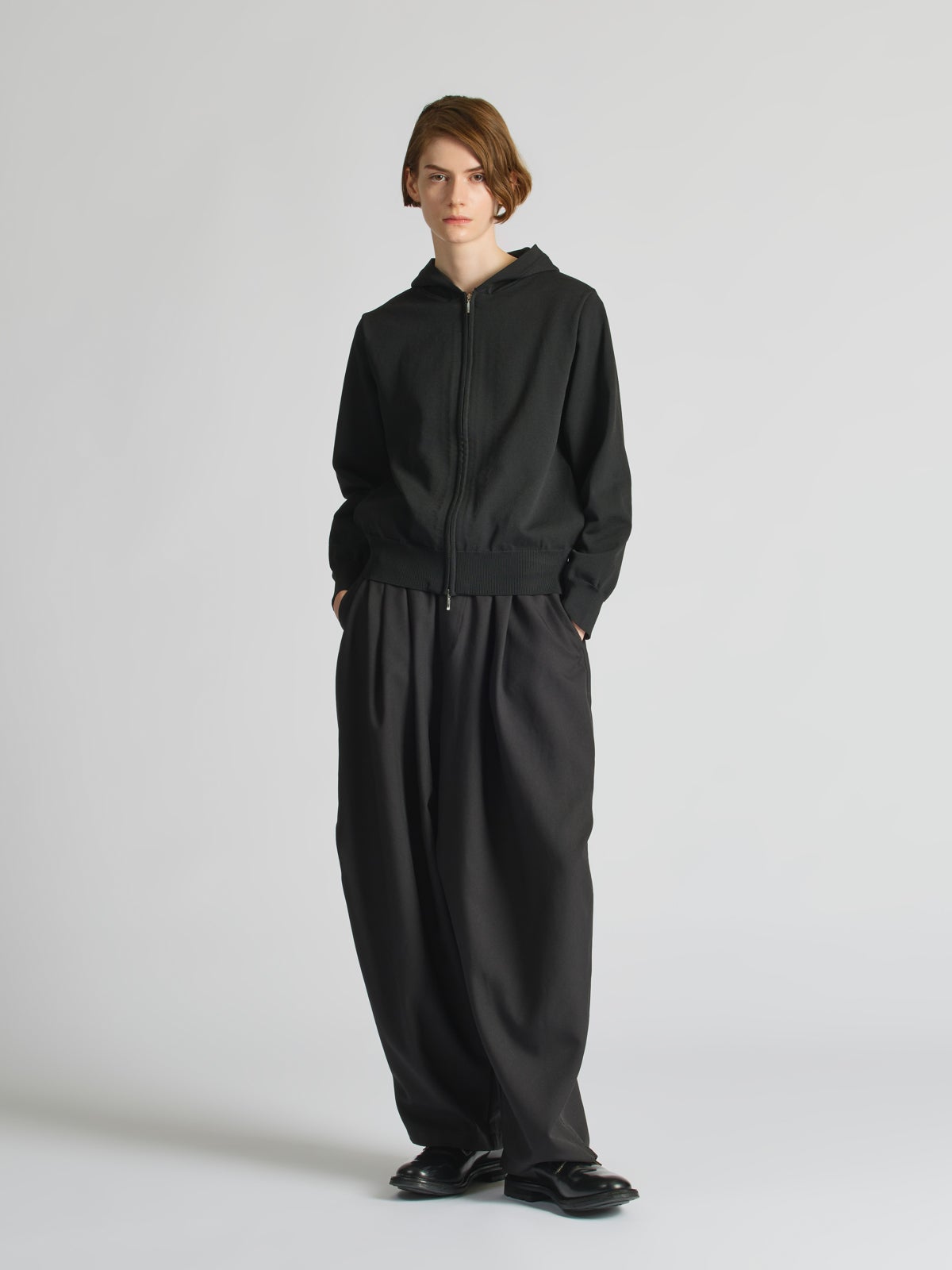 mizuiro ind フードジップニット｜ MARcourt ONLINE STORE