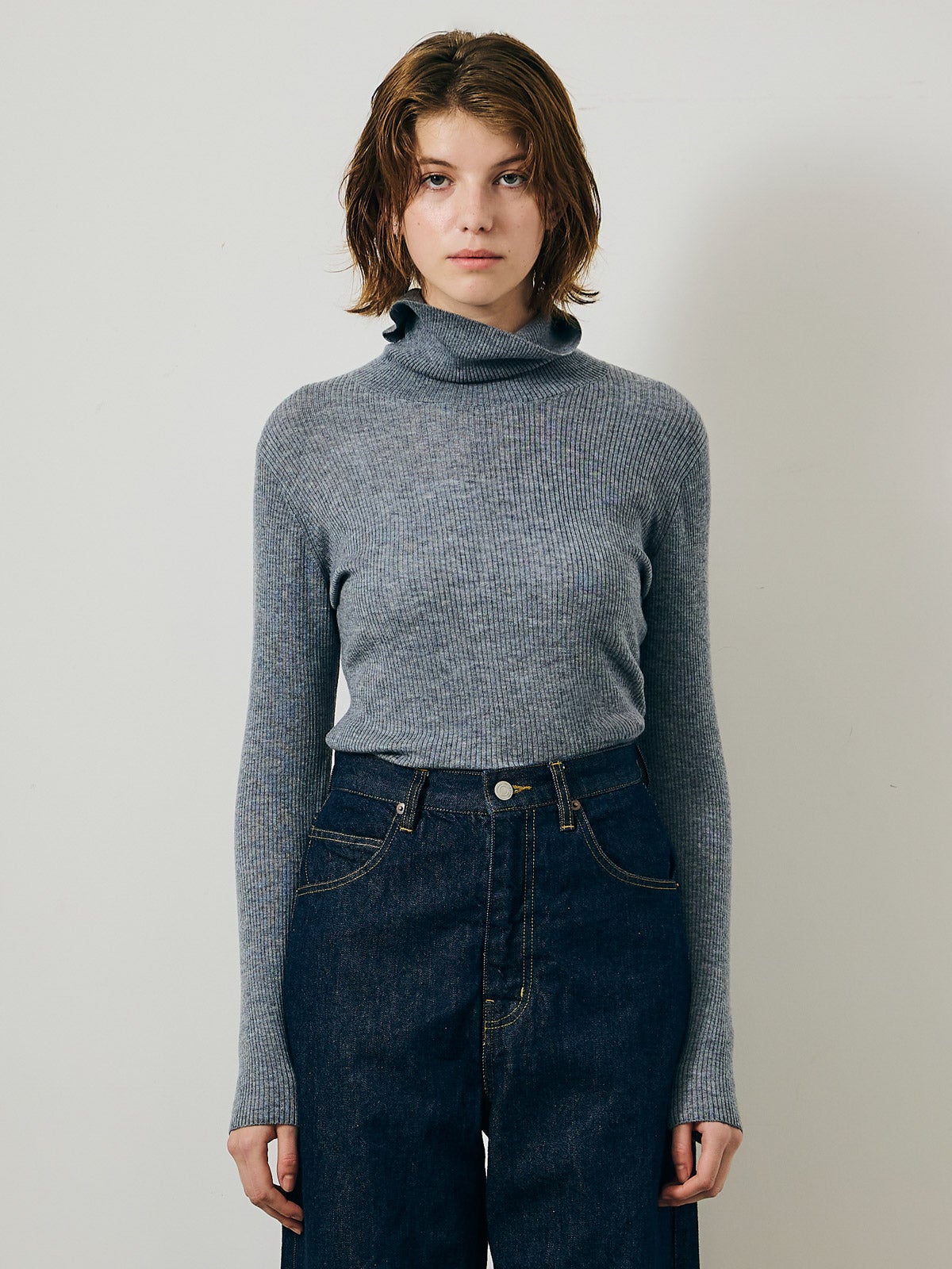 slit turtle neck PO