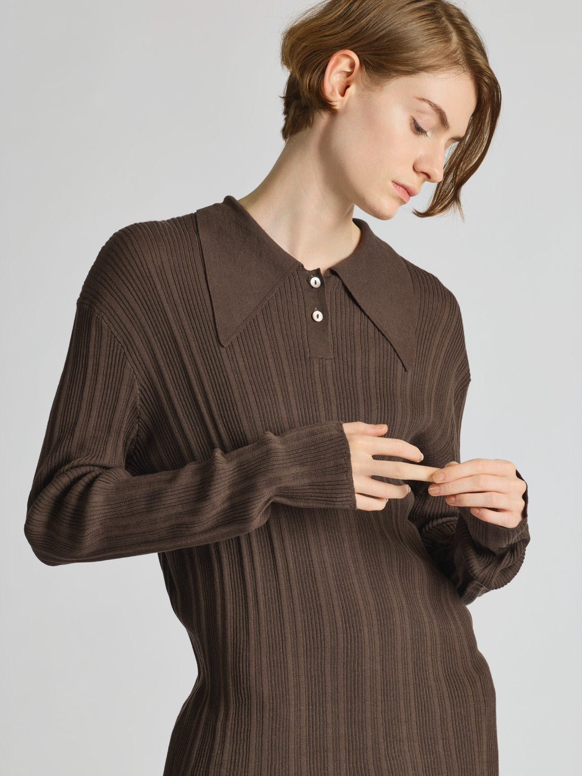 みや　3点 mizuiro ind ロングカラーニットポロシャツ｜ MARcourt ONLINE STORE