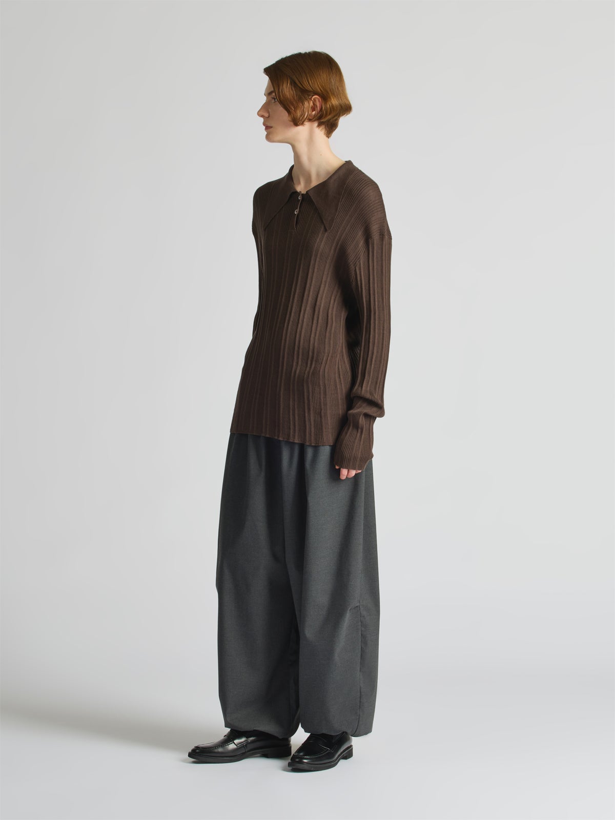 みや　3点 mizuiro ind ロングカラーニットポロシャツ｜ MARcourt ONLINE STORE