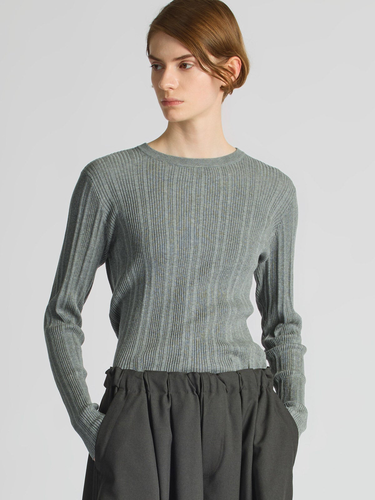 mizuiro ind クルーネックリブプルオーバー｜ MARcourt ONLINE STORE