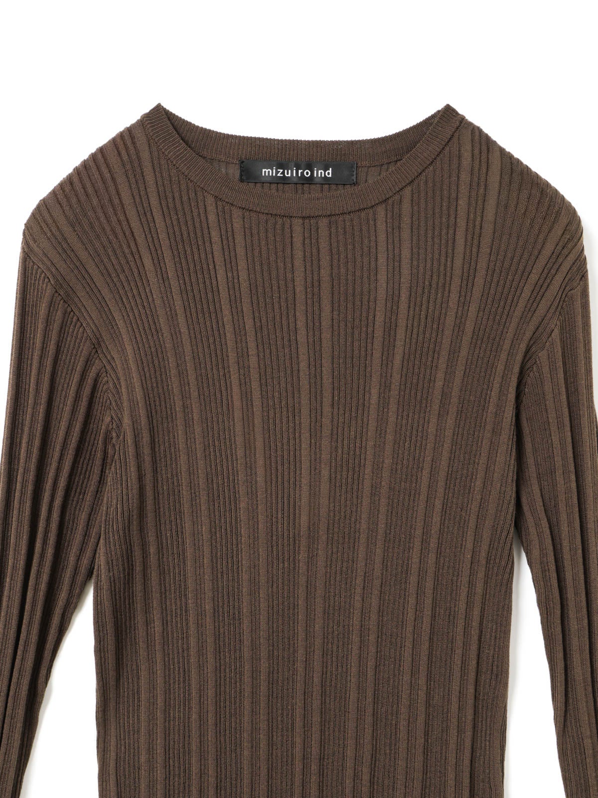 mizuiro ind クルーネックリブプルオーバー｜ MARcourt ONLINE STORE