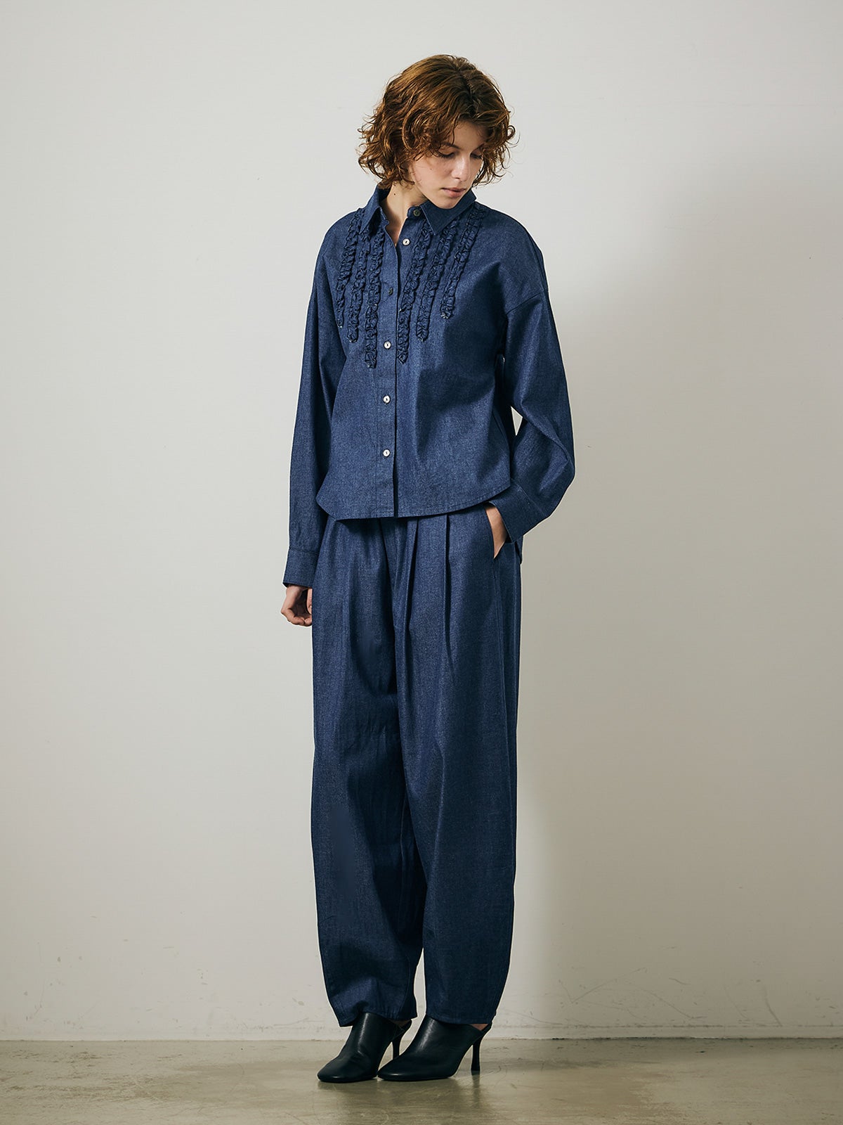 MARMARMAR デニムフリルシャツ｜ MARcourt ONLINE STORE - マーコート