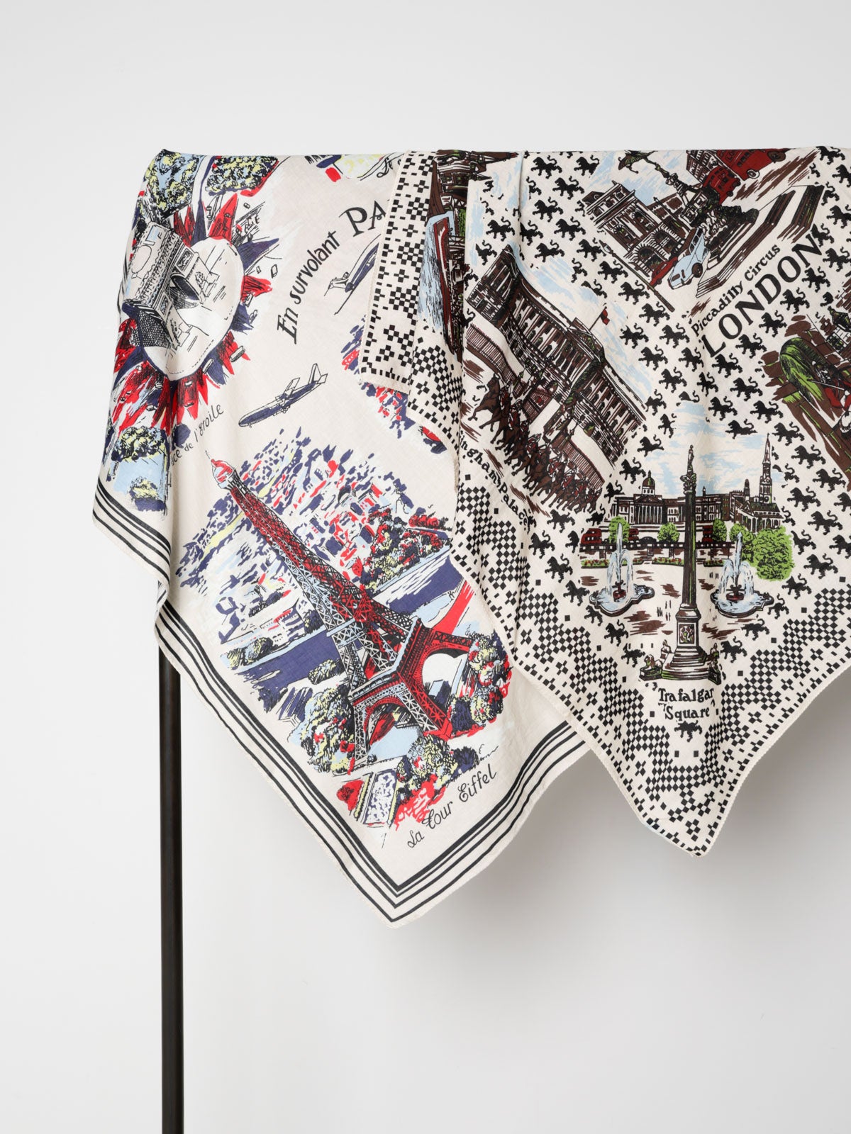BINDU BBB1313 VIYELLA 大判マッププリントスカーフ｜ MARcourt ONLINE