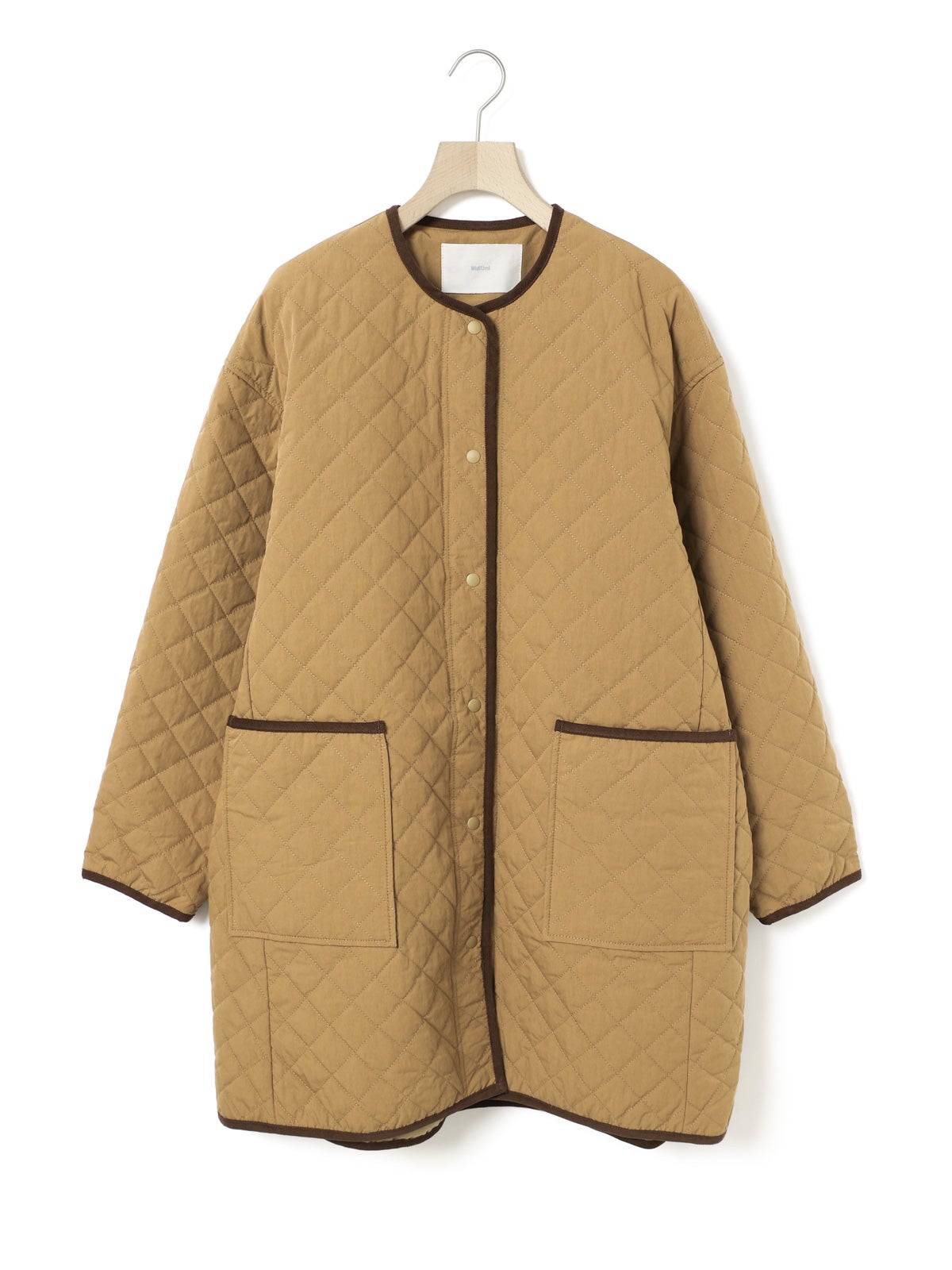 OUR キルティング ロングコート ベージュ MidiUmi キルティングロングコート｜ MARcourt ONLINE STORE